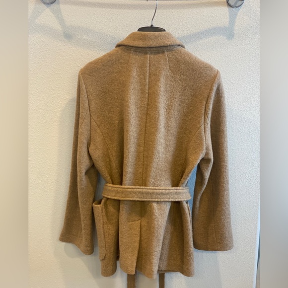 J.Crew Camel Wrap Blazer Jacket in Italian Boiled Wool Sz 14. MSRP $298. - Picture 6 of 8